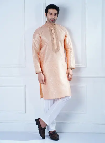 Men’s Zardozi Work Slim Fit Panjabi