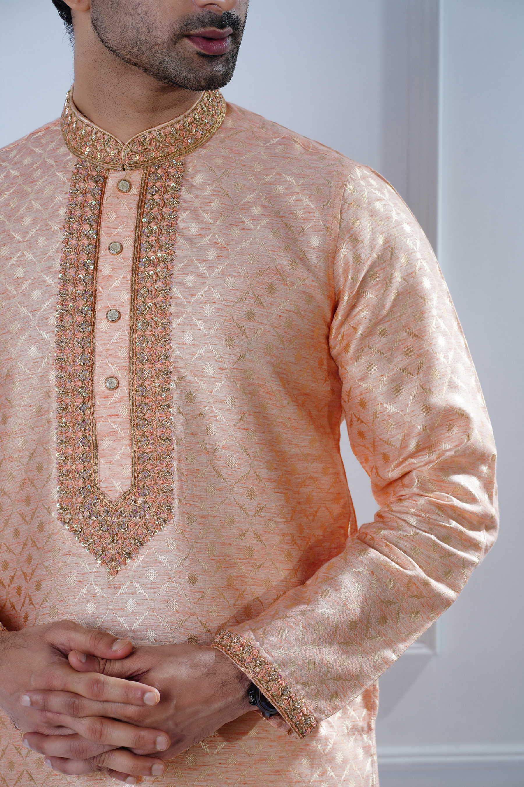 Men’s Zardozi Work Slim Fit Panjabi
