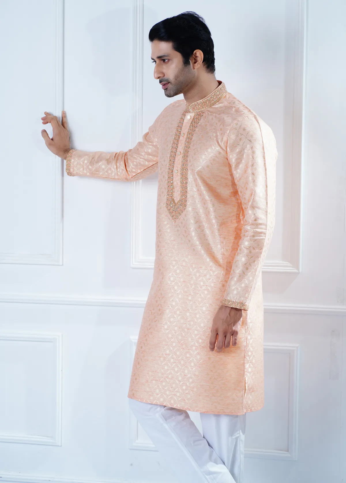 Men’s Zardozi Work Slim Fit Panjabi