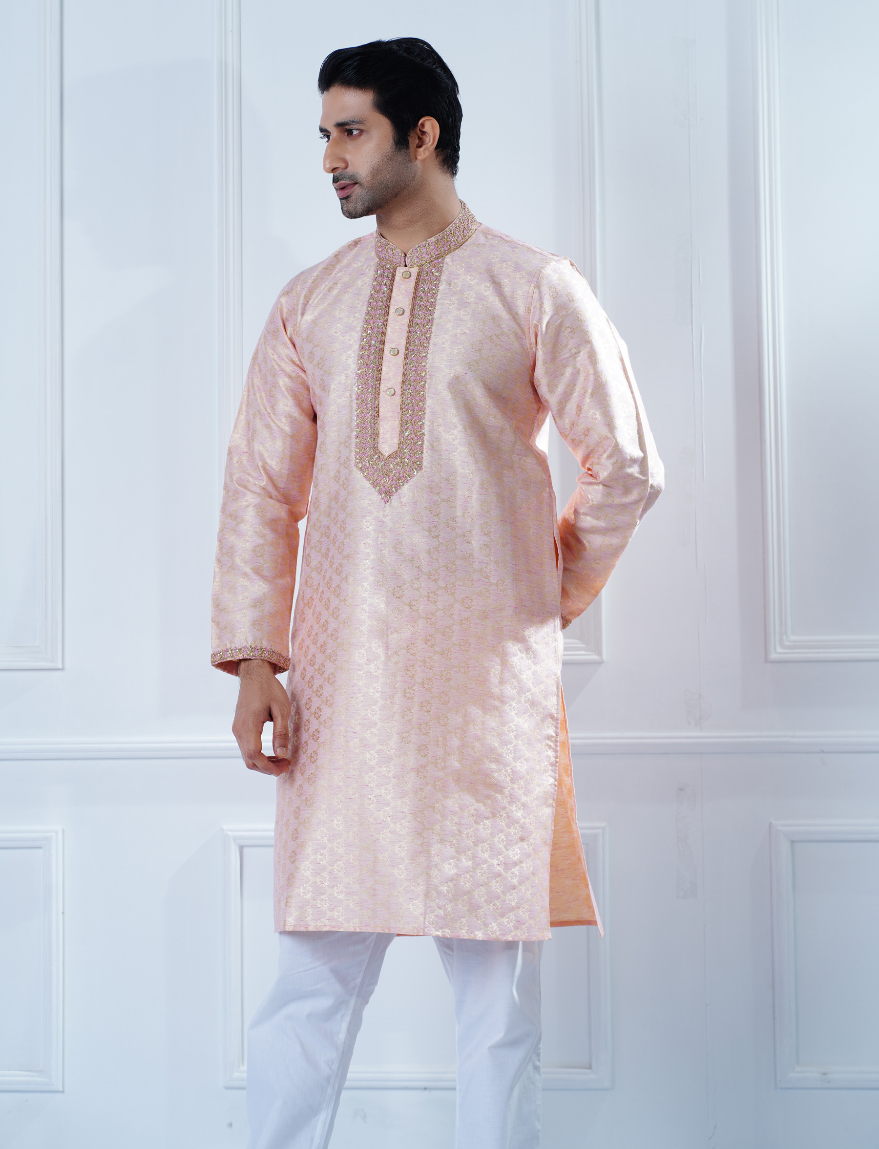 Men’s Zardozi Work Slim Fit Panjabi