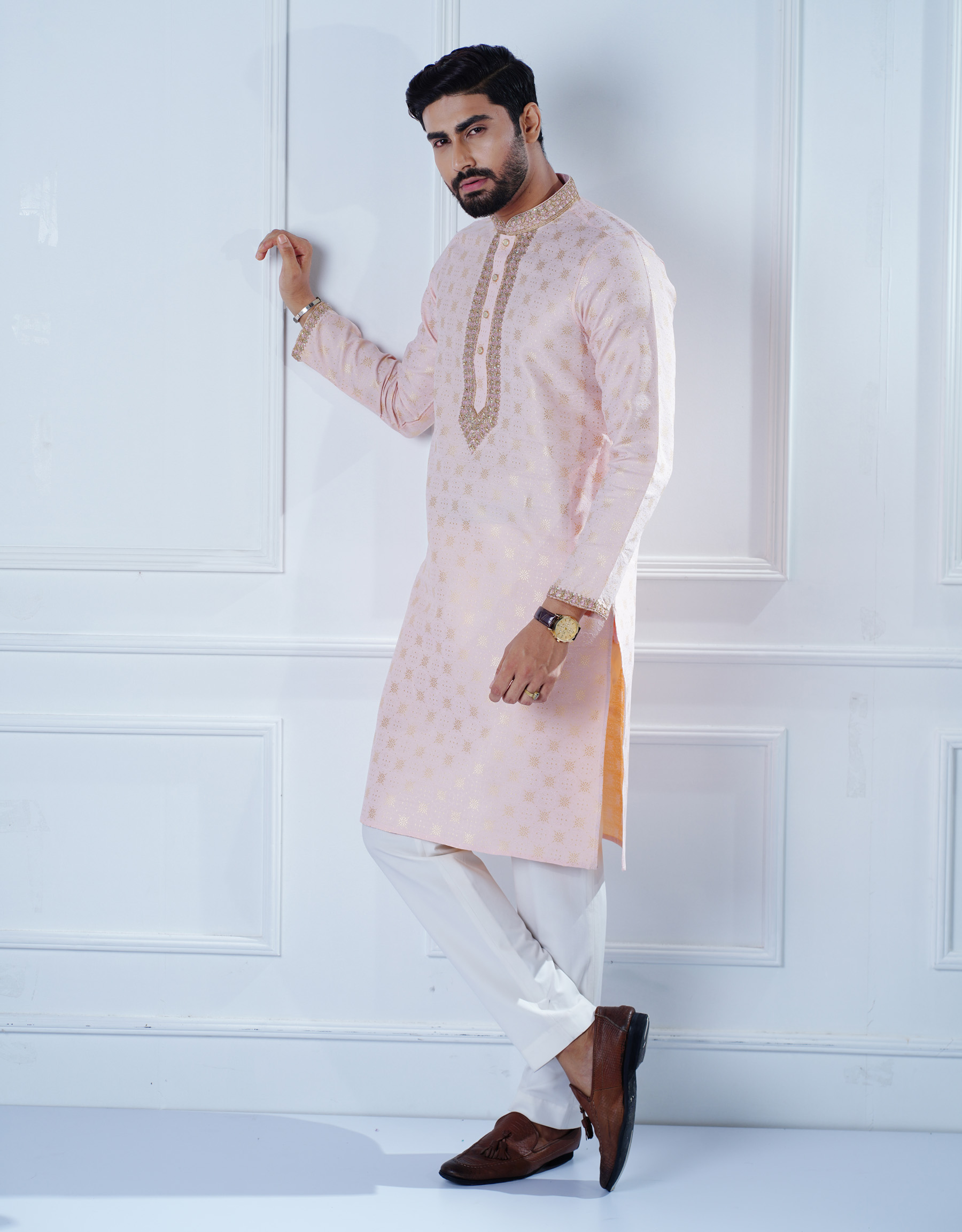 Men’s Zardozi Work Slim Fit Panjabi