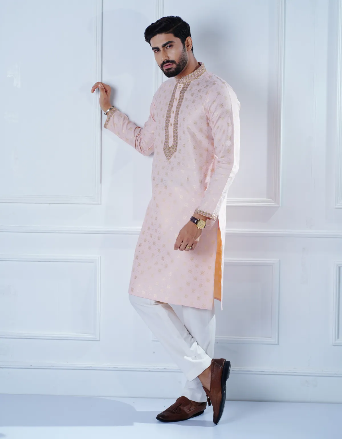 Men’s Zardozi Work Slim Fit Panjabi